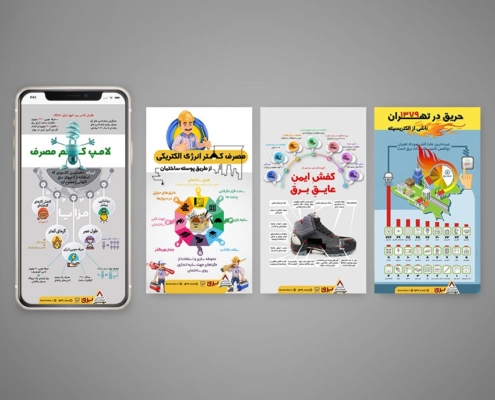 3 طراحی اینفوگرافی شبکه اجتماعی